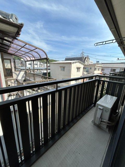 サニーハイツ ミキA棟のバルコニー