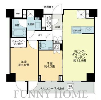 【間取り】 | ディアナコート三軒茶屋