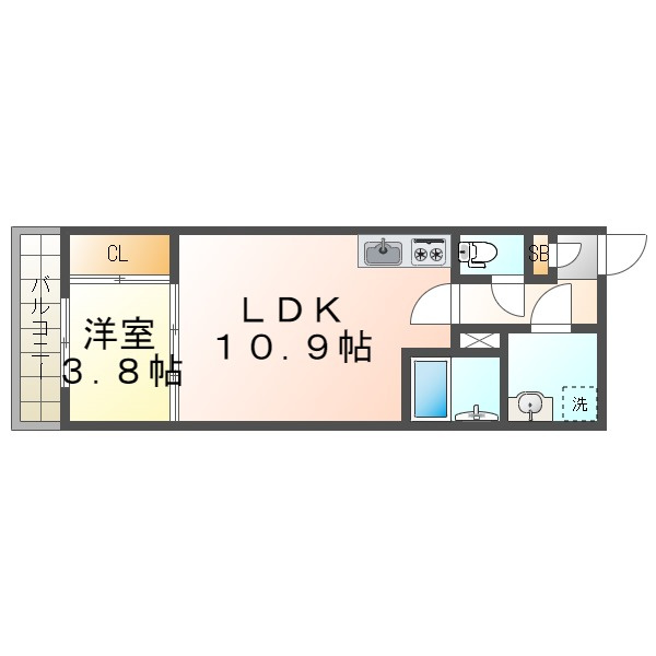 エステイトE神戸城が山の間取り