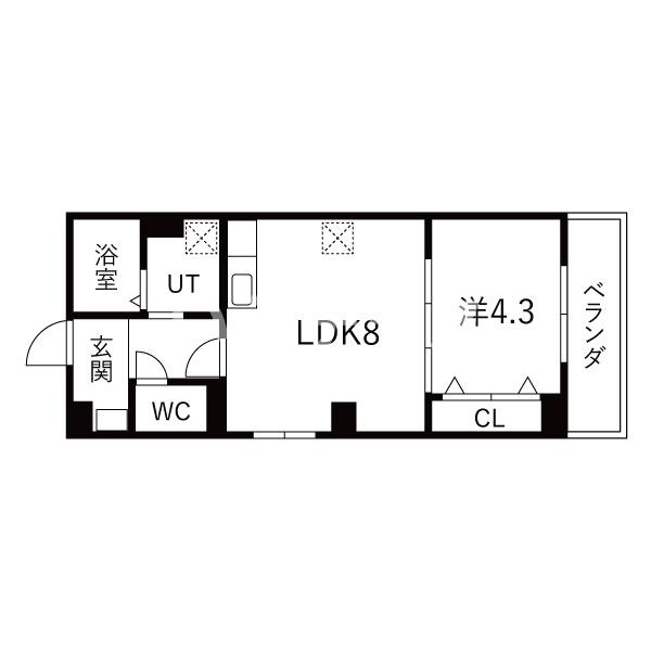 アレーズ新神戸の間取り
