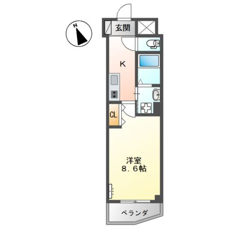コニーアパートメント．の間取り
