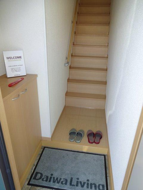 サニーハイツミキB棟の玄関