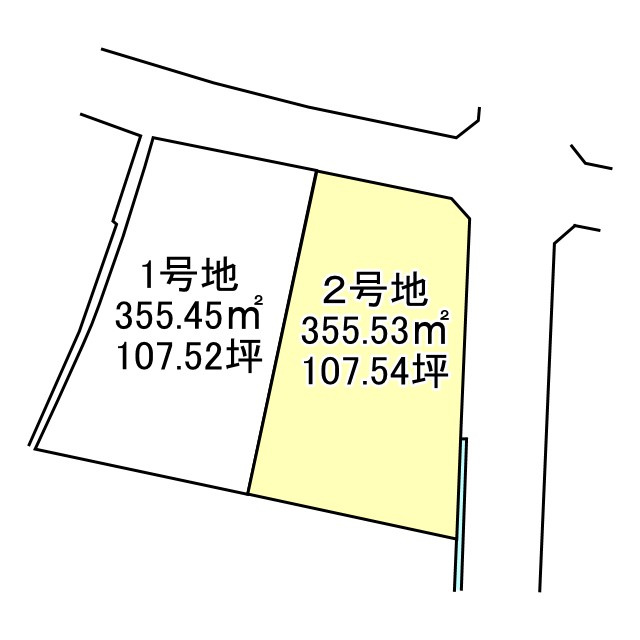 福武甲２区画分譲地の土地図