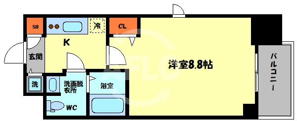 スワンズ谷町セントシティの間取り|スワンズ谷町セントシティ　間取り