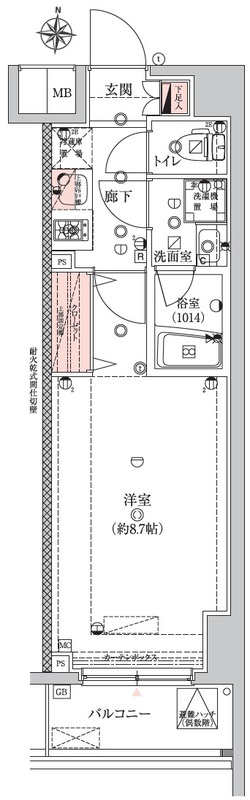 エストゥルース両国の間取り