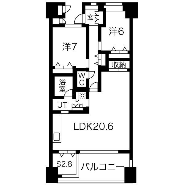 ワコーレ須磨名谷ステーションフラッツの間取り
