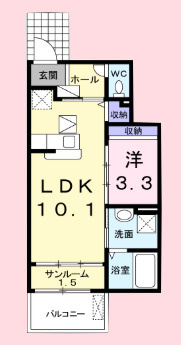 サンラティエⅢの間取り