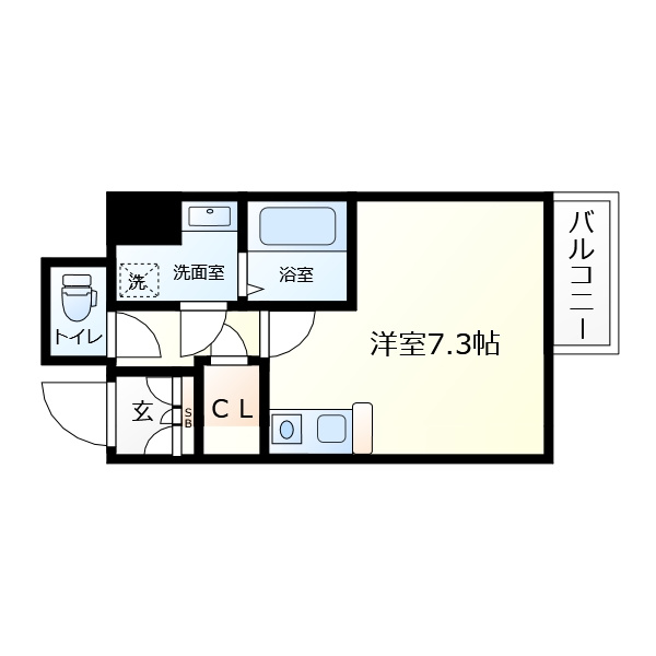 エイペックス松屋町ヴァンデュールの間取り|エイペックス松屋町ヴァンデュール　間取り