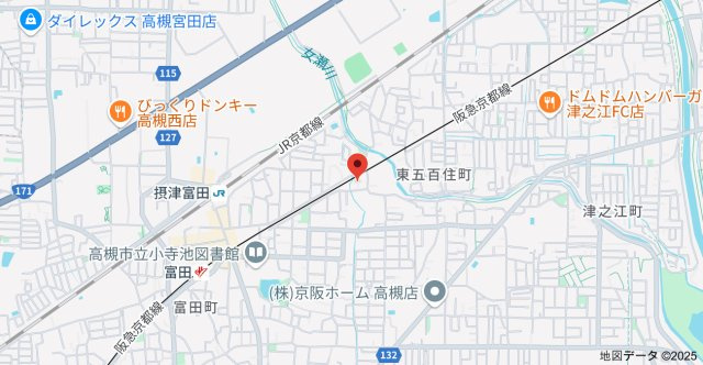 D-residence東五百住町の地図