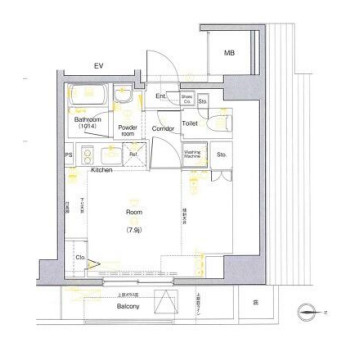 クレイシア世田谷赤堤の間取り