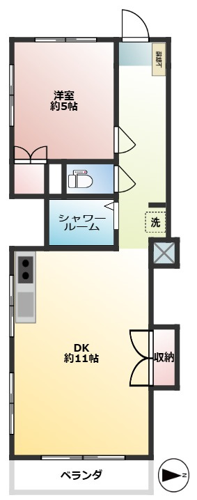 ＴＳＫ蒲田フラワーマンションＡ棟の間取り