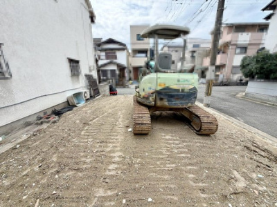 【外観】 | 石津町３丁　売土地 | 前面道路約６．７ｍ/約４．７ｍ！広々運転の苦手な方も安心ですね！