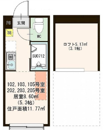 ハーモニーテラス新高円寺Ⅱの間取り