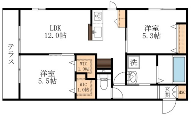 Ｈａｙｌｅｙ　Ｆａｍｉｌの間取り|★角部屋★ウォークインクローゼット★
