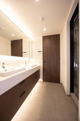 マリックス島津山の洗面所|※写真は同タイプ住戸です。