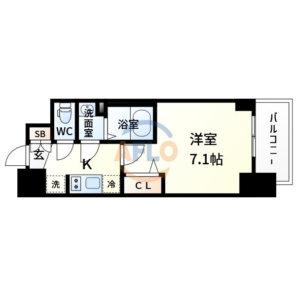 プレサンス新大阪ストリームの間取り|プレサンス新大阪ストリーム　間取り