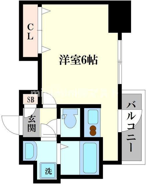 スプランディッド難波元町DUEの間取り