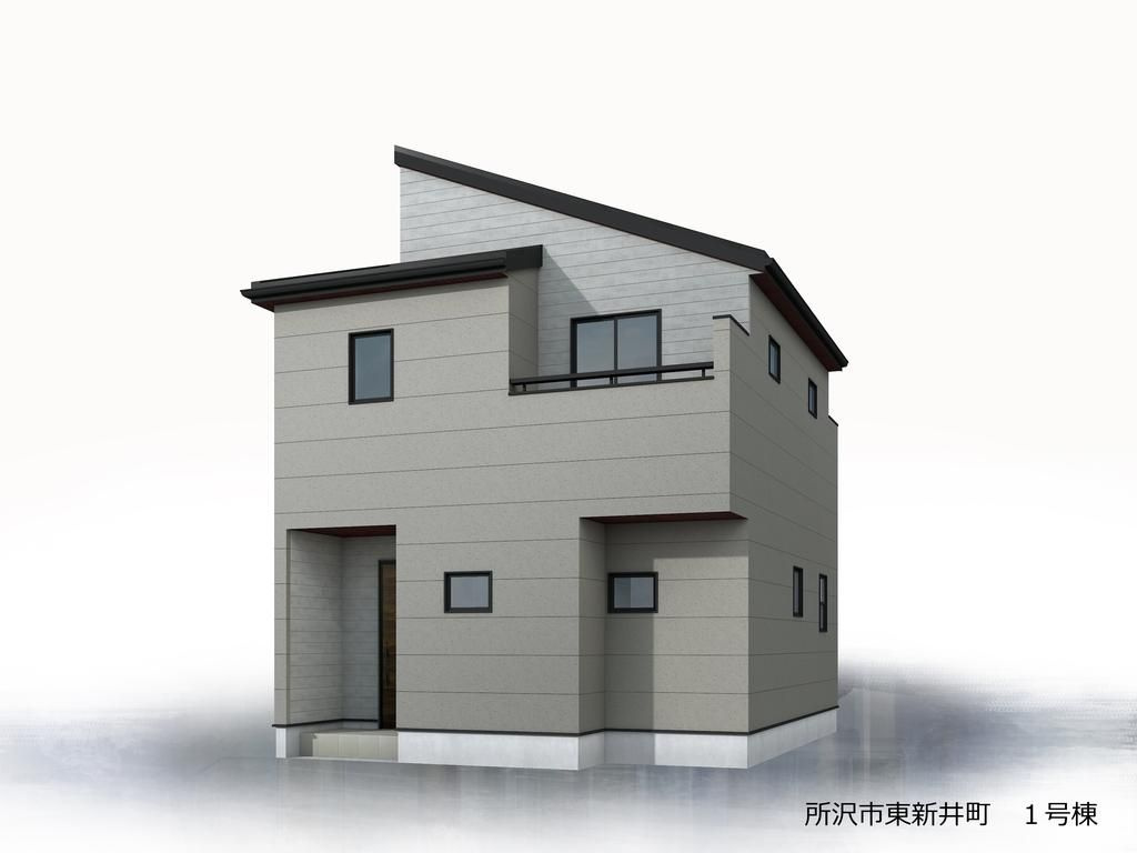 所沢市東新井町　新築戸建　リーブルガーデンの外観パース