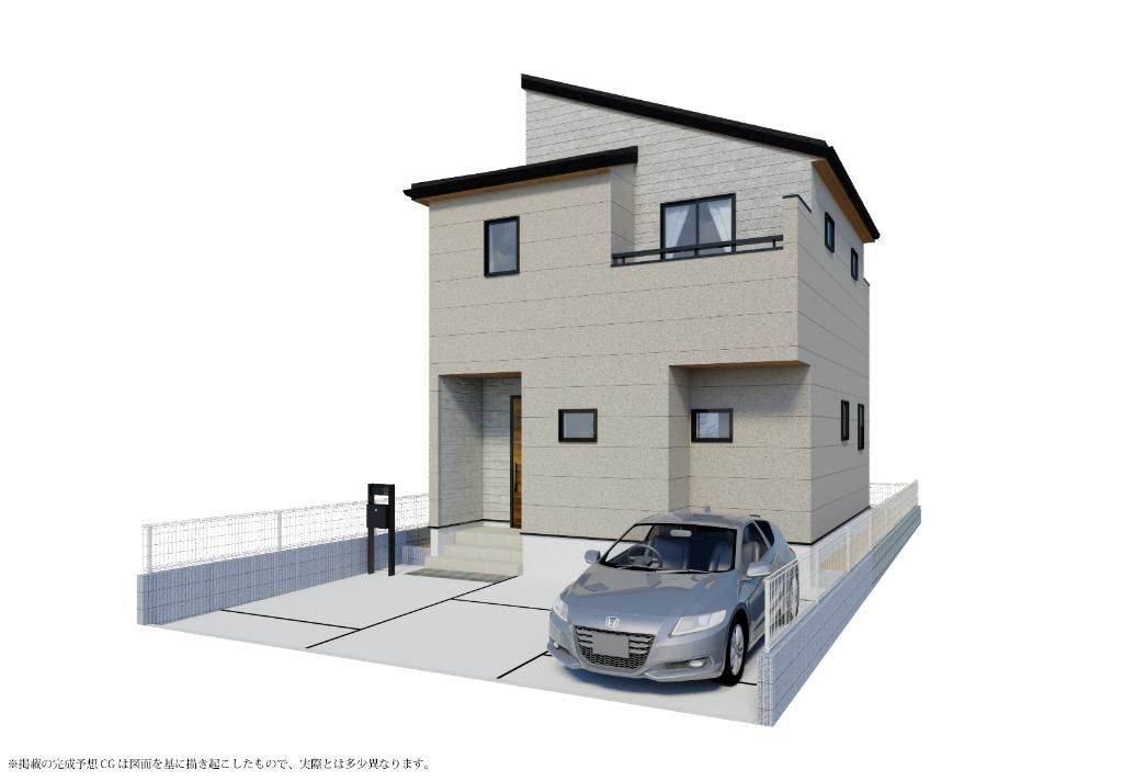 所沢市東新井町　新築戸建　リーブルガーデンの外観パース