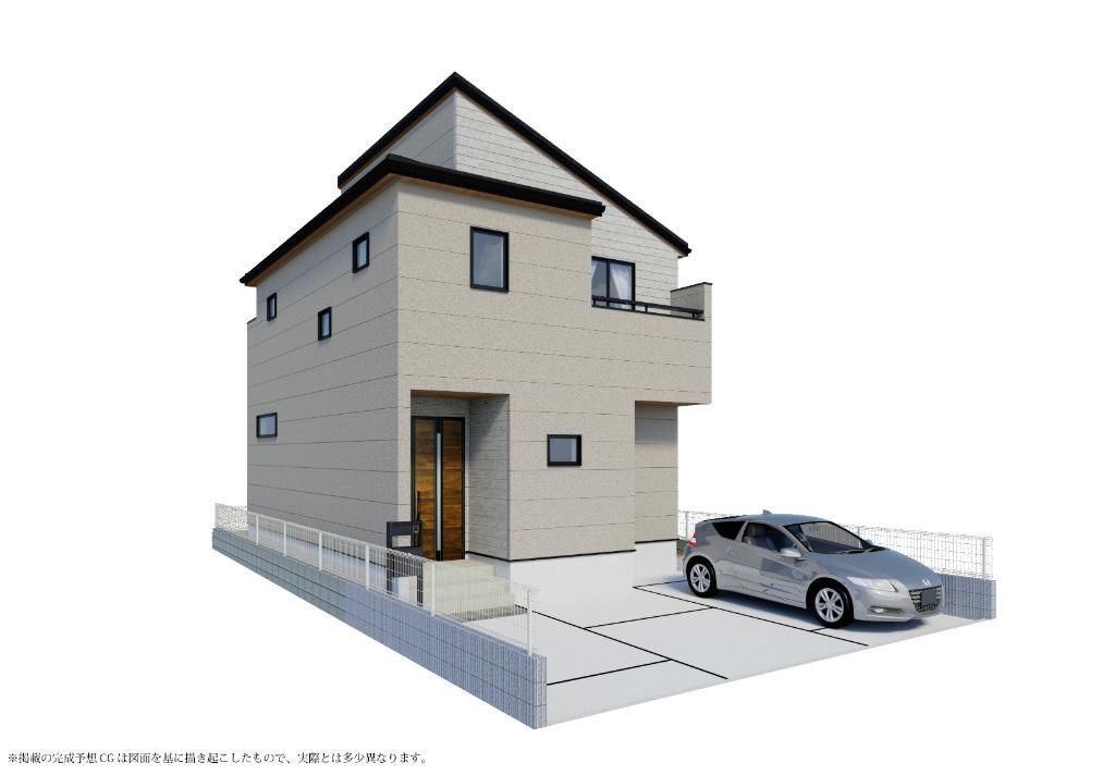 所沢市東新井町　新築戸建　リーブルガーデンの外観パース