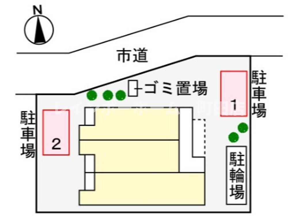 ドルチェ海老名※初期費用分割あと払いサービス利用可能物件の区画図
