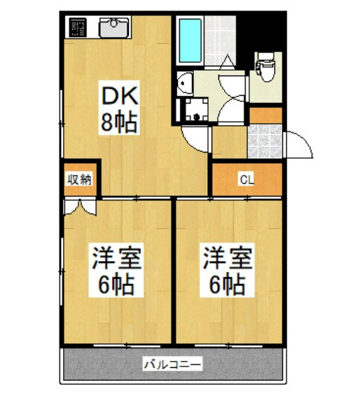 川崎市多摩区菅稲田堤１丁目の賃貸マンションの間取り
