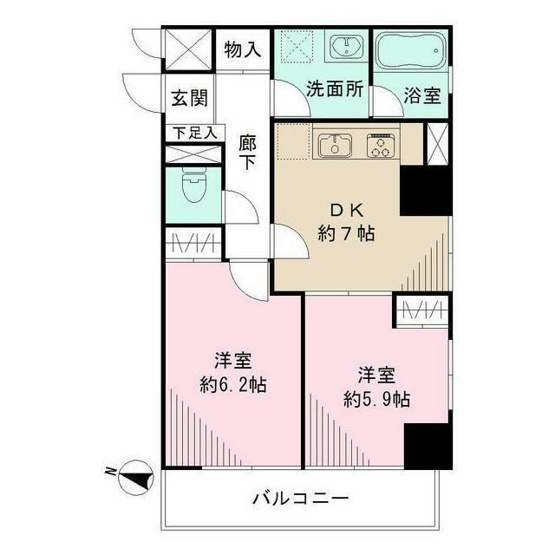 【間取り】 | 藤和シティコープ飛鳥山公園