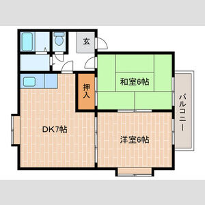 パストラル本多聞の間取り
