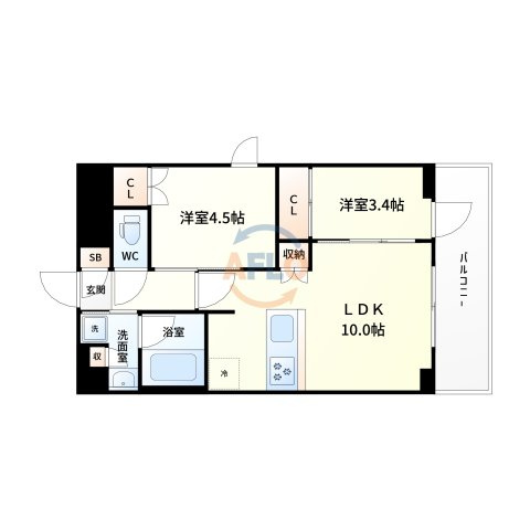 シーズンフラッツ緑地公園の間取り|間取り