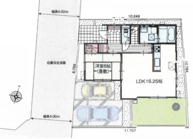 上尾市上野　新築一戸建て　01の区画図|1号棟