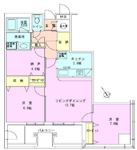 茅場町タワーレジデンスの間取り
