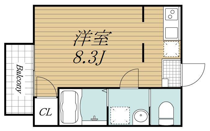 【間取り】 | アフェット稲毛7