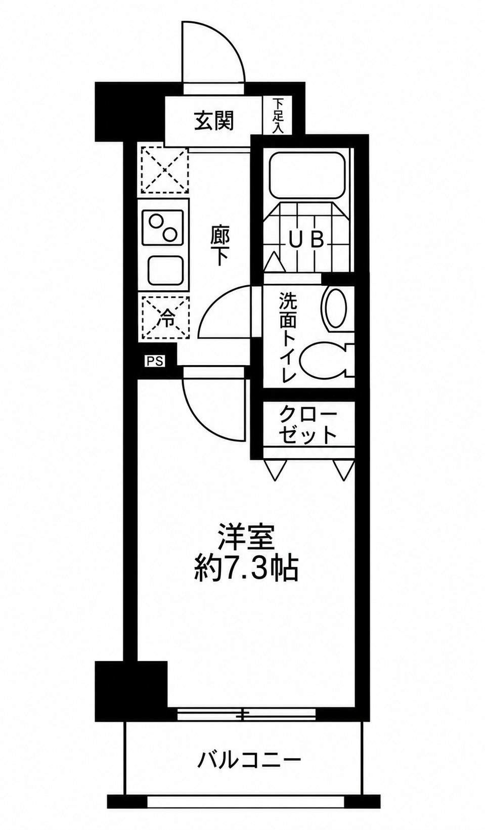 浦安市北栄３丁目の賃貸マンションの間取り