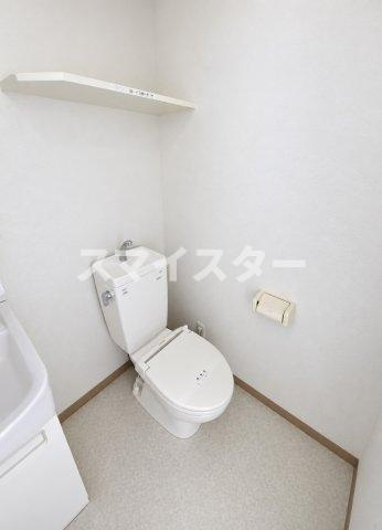 浦安市北栄３丁目の賃貸マンションのトイレ