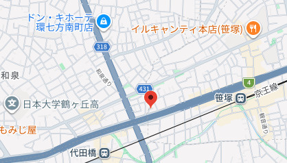 ＧＥＮＯＶＩＡ渋谷笹塚ｓｋｙｇａｒｄｅｎの地図