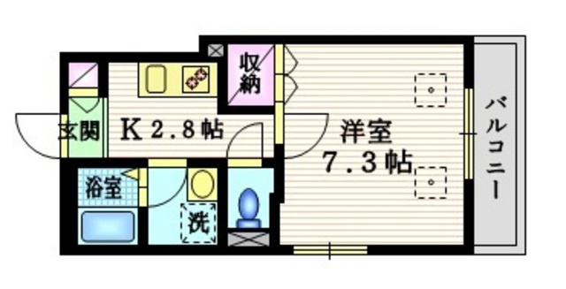 ラスリーズの間取り|★最上階★角部屋★２面採光★
