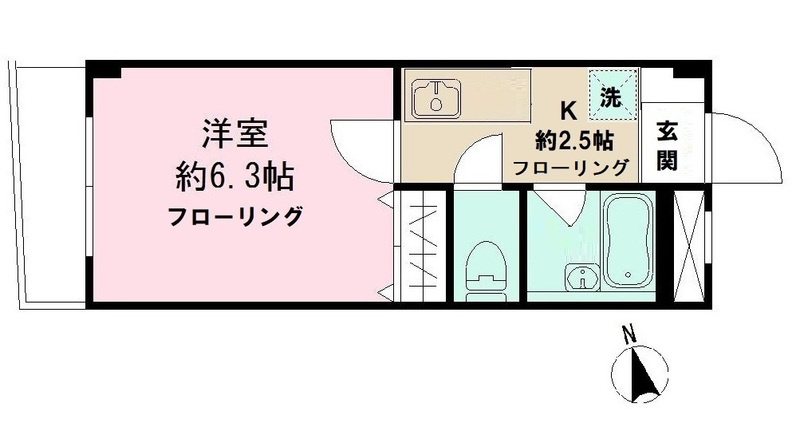 レオ五番館の間取り