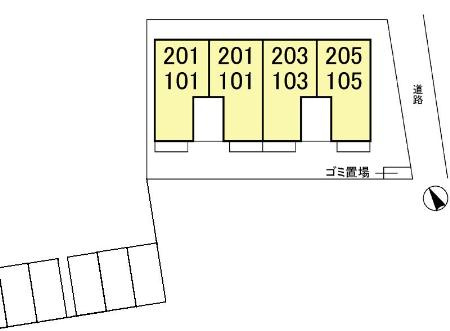 らら・ベイⅢの区画図