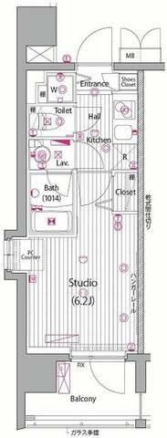 ガーラ・プレシャス渋谷の間取り