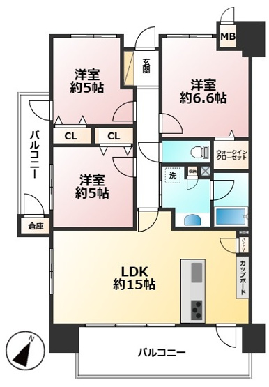 【間取り】 | アーバンパレス伊都の杜