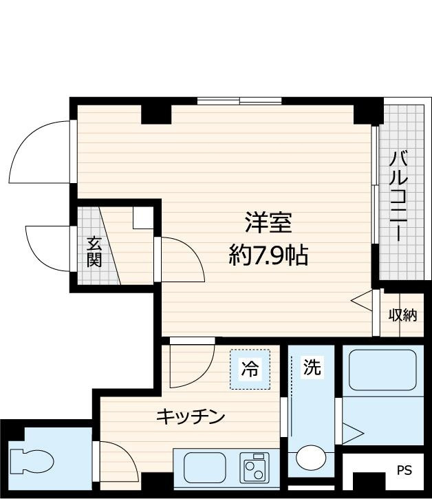 ミカーサ月島の間取り|間取りです。