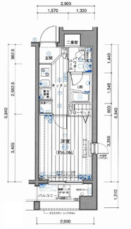 【間取り】 | アプレシティ池袋 | 間取りです。