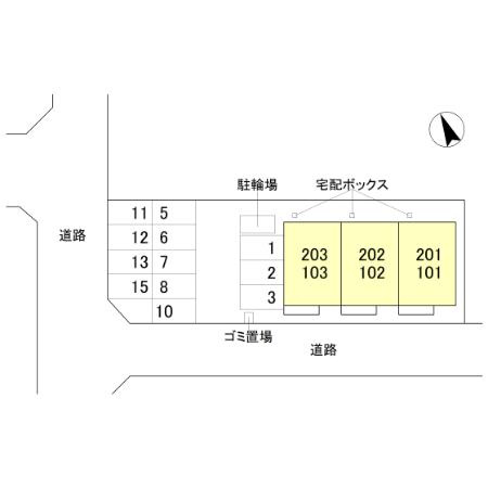 casa biancaの区画図