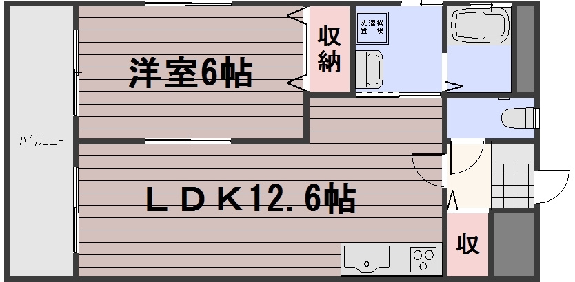 ロンディーネ福富Ⅰの間取り