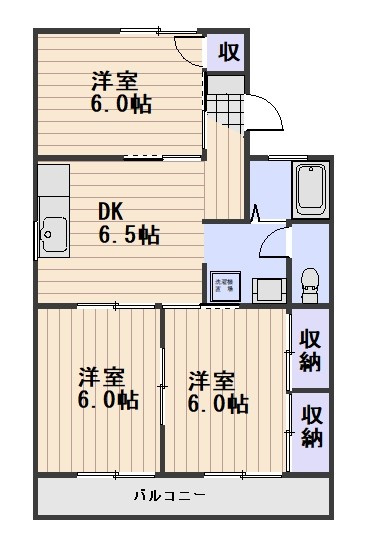 セジュール神田の間取り