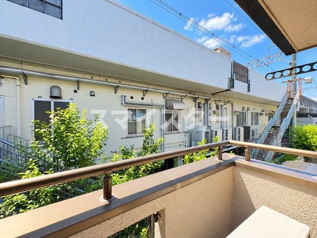 第2コーポ上岡のバルコニー