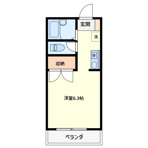 第2コーポ上岡の間取り