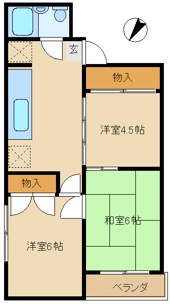 サンヴェールポニーの間取り