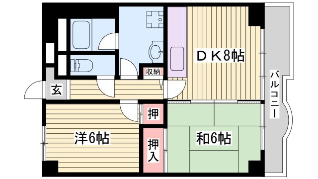 カーネギー東二見の間取り