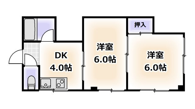 コーポ富士の間取り